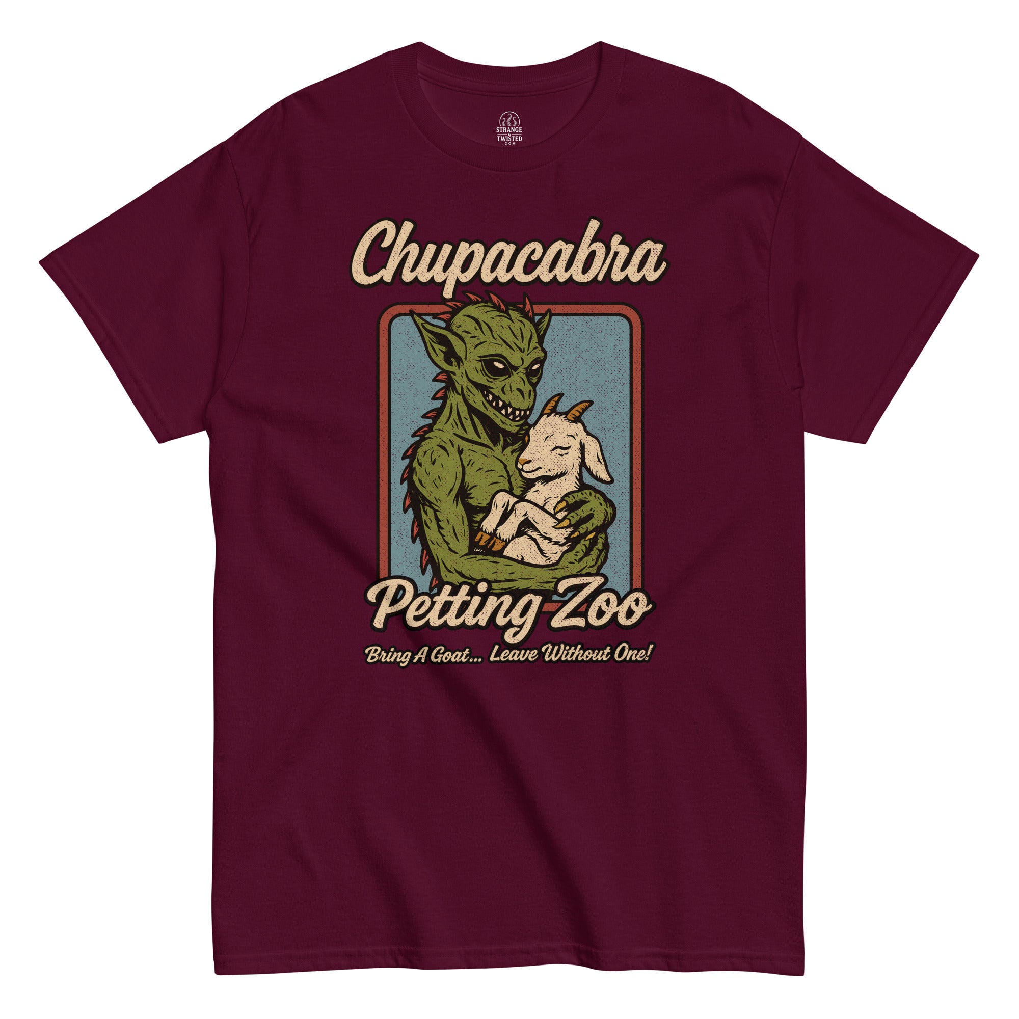 chopipi様 Chupacabra Petting Zoo Funny Cryptid T-Shirt (Distressed