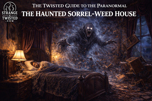 The Haunted Sorrel Weed House poltergeist attack in bedroom scene, The Twisted Guide To The Paranormal blog hero image
