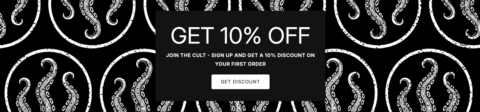 Join the Strange and Twisted cult to get 10% off your first order, exclusive horror tees, and limited edition designs.