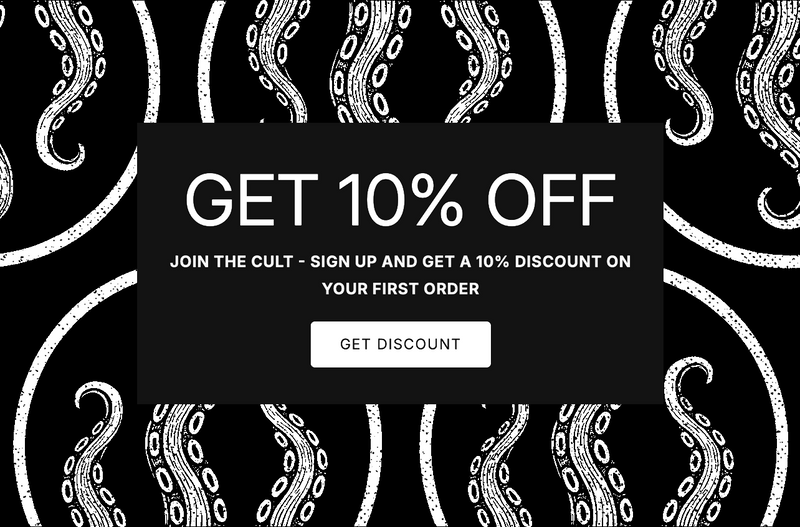Join the Strange and Twisted cult to get 10% off your first order, exclusive horror tees, and limited edition designs.