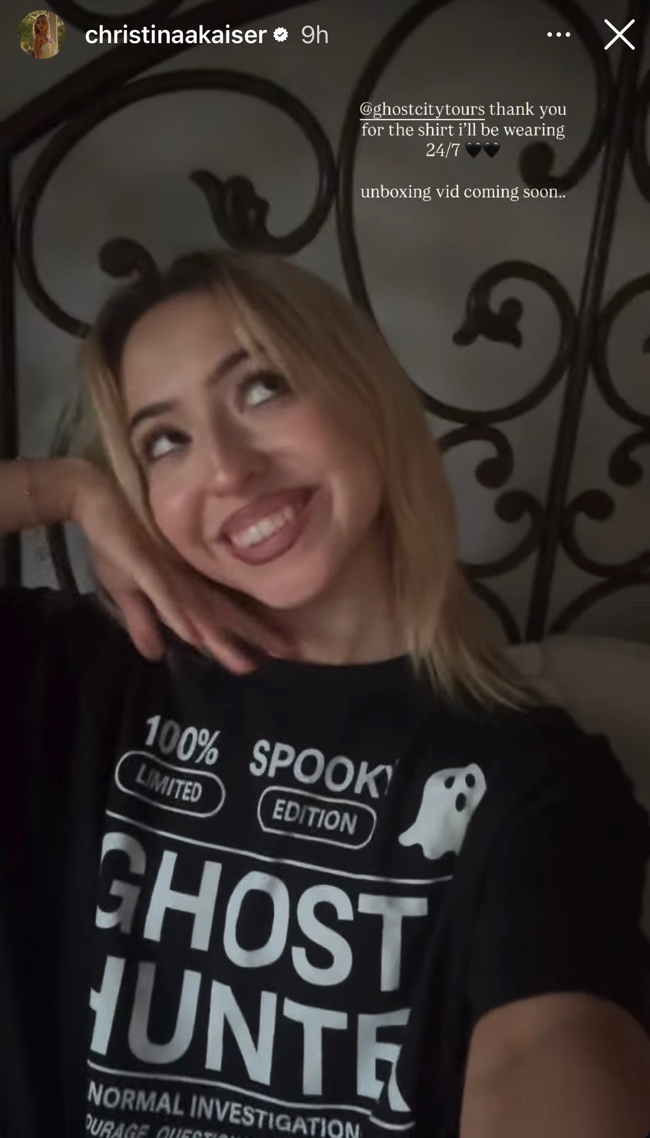 christinaakaiser horror content creator collab with Strange & Twisted