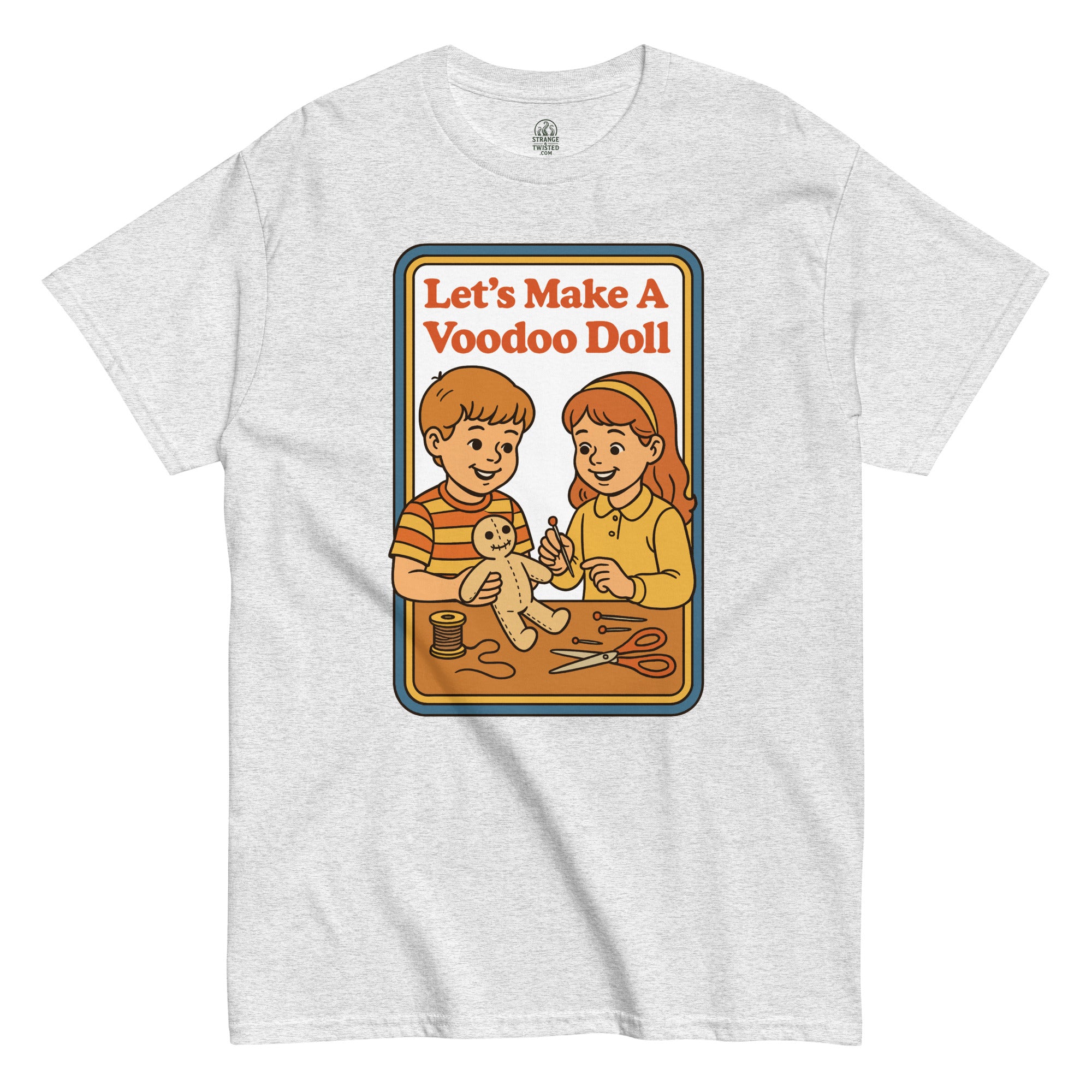 Let's Make a Voodoo Doll T-Shirt – Retro 70's Kids Book Cover