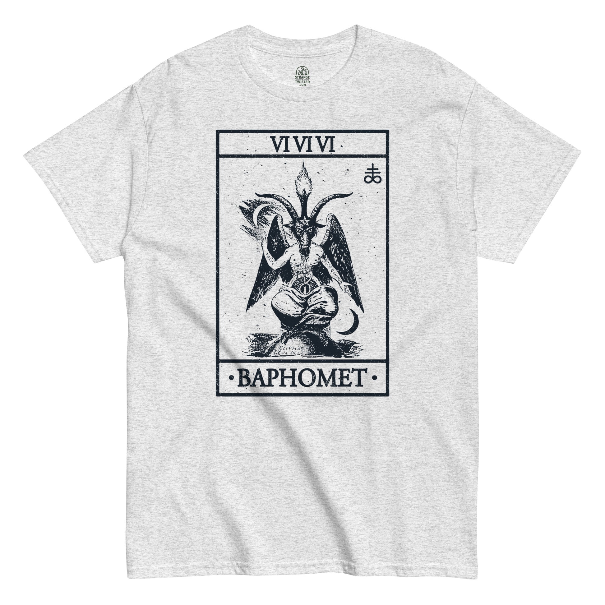 Baphomet Occult Tarot Card T-Shirt ash grey | Strange And Twisted