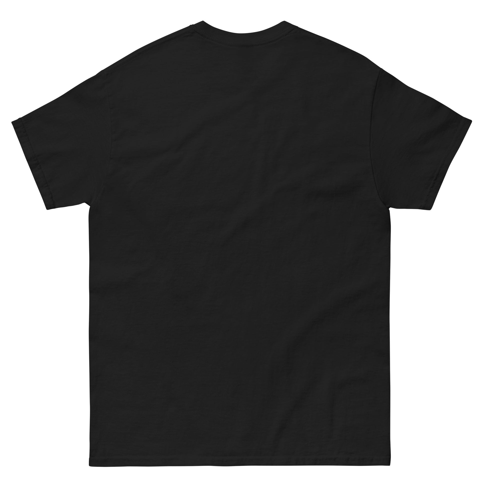 Plain black back view of Tattooed Punk Rock Girl alt and rebel fashion T-shirt