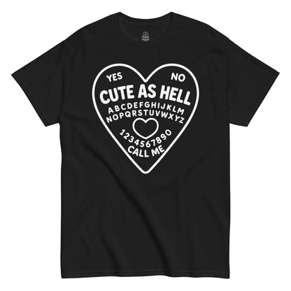 Black Cute As Hell Ouija Board T-Shirt design gothic occult — Strange And Twisted