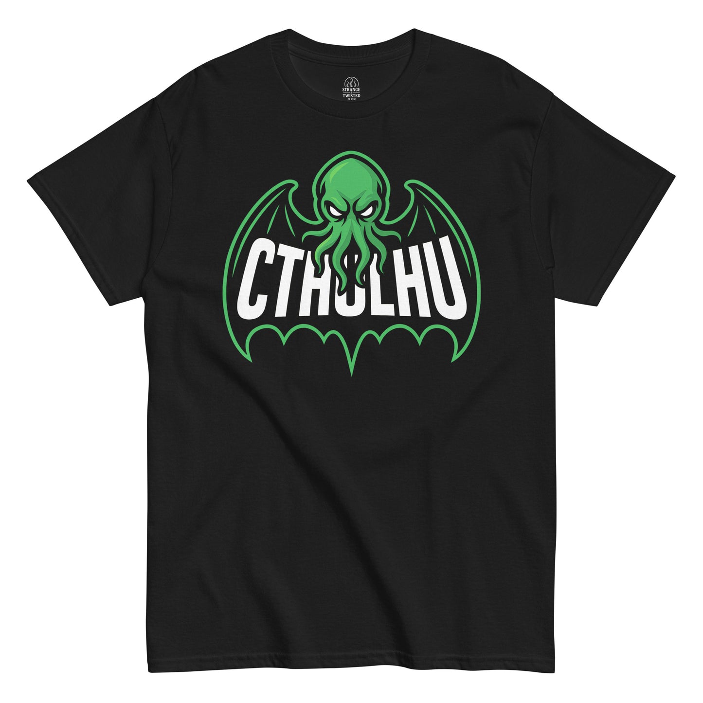 cthulhu t shirt cosmic horror eldritch logo design lovecraft mythos black clothing