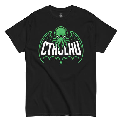cthulhu t shirt cosmic horror eldritch logo design lovecraft mythos black clothing