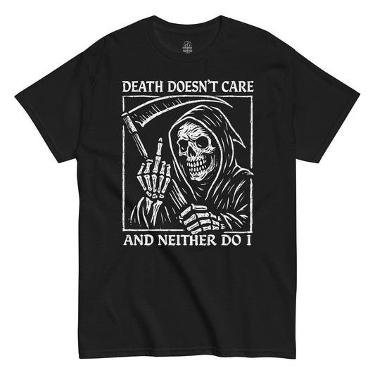 Black Gothic Grim reaper T-Shirt, front view