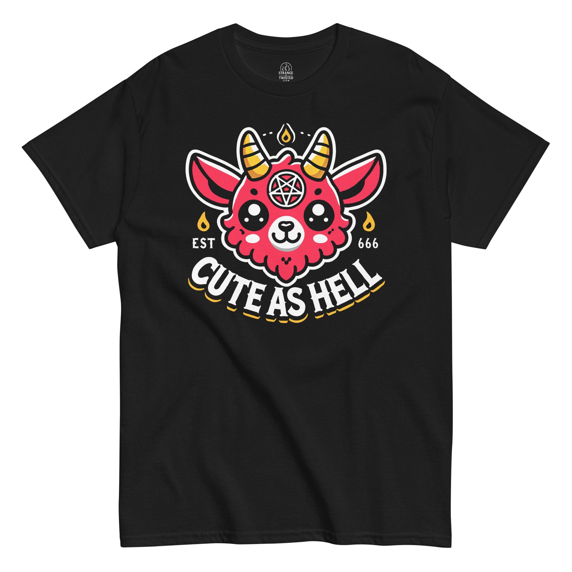 Cute As Hell Baby Baphomet T-Shirt, Black Unisex Gothic Shirt