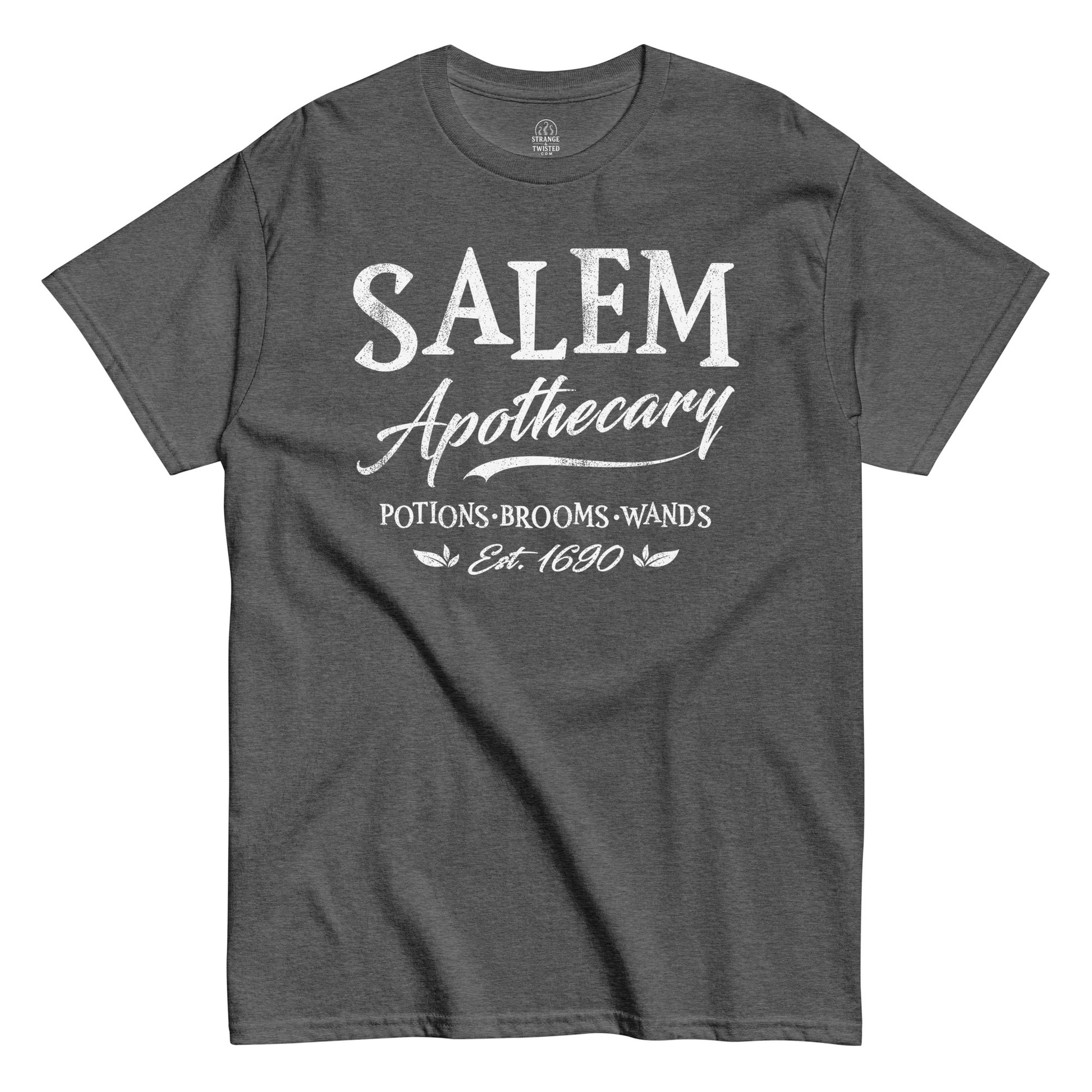 Front heather grey Salem Apothecary Witches T-shirt – Strange & Twisted