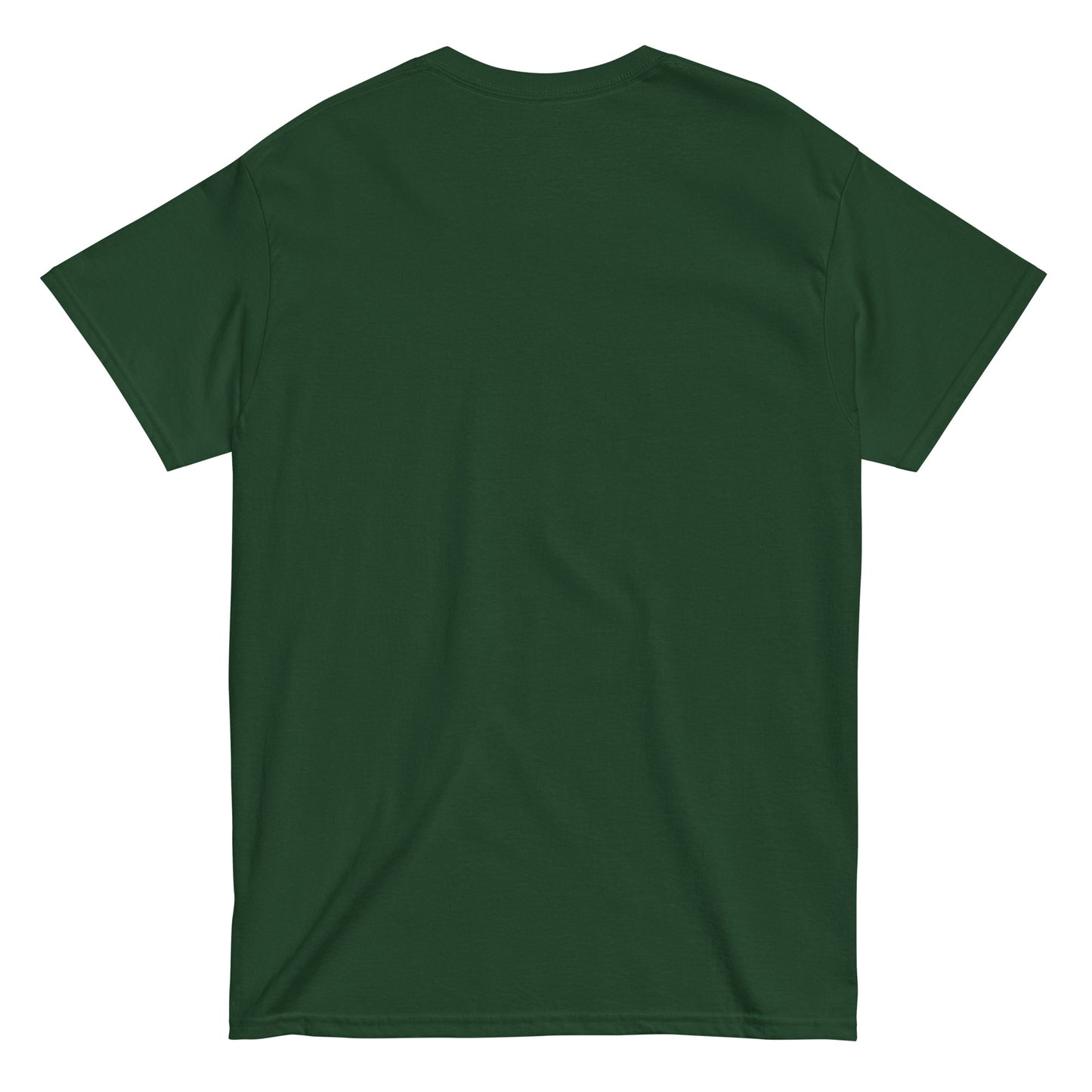 Back view of green Green Man tee, Celtic nature god and woodland magic clothing