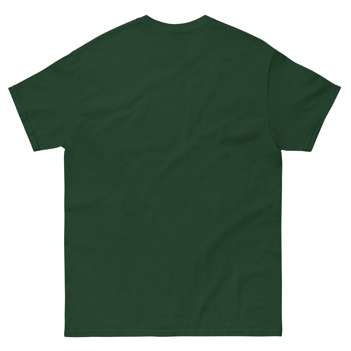 Green t-shirt on a white background