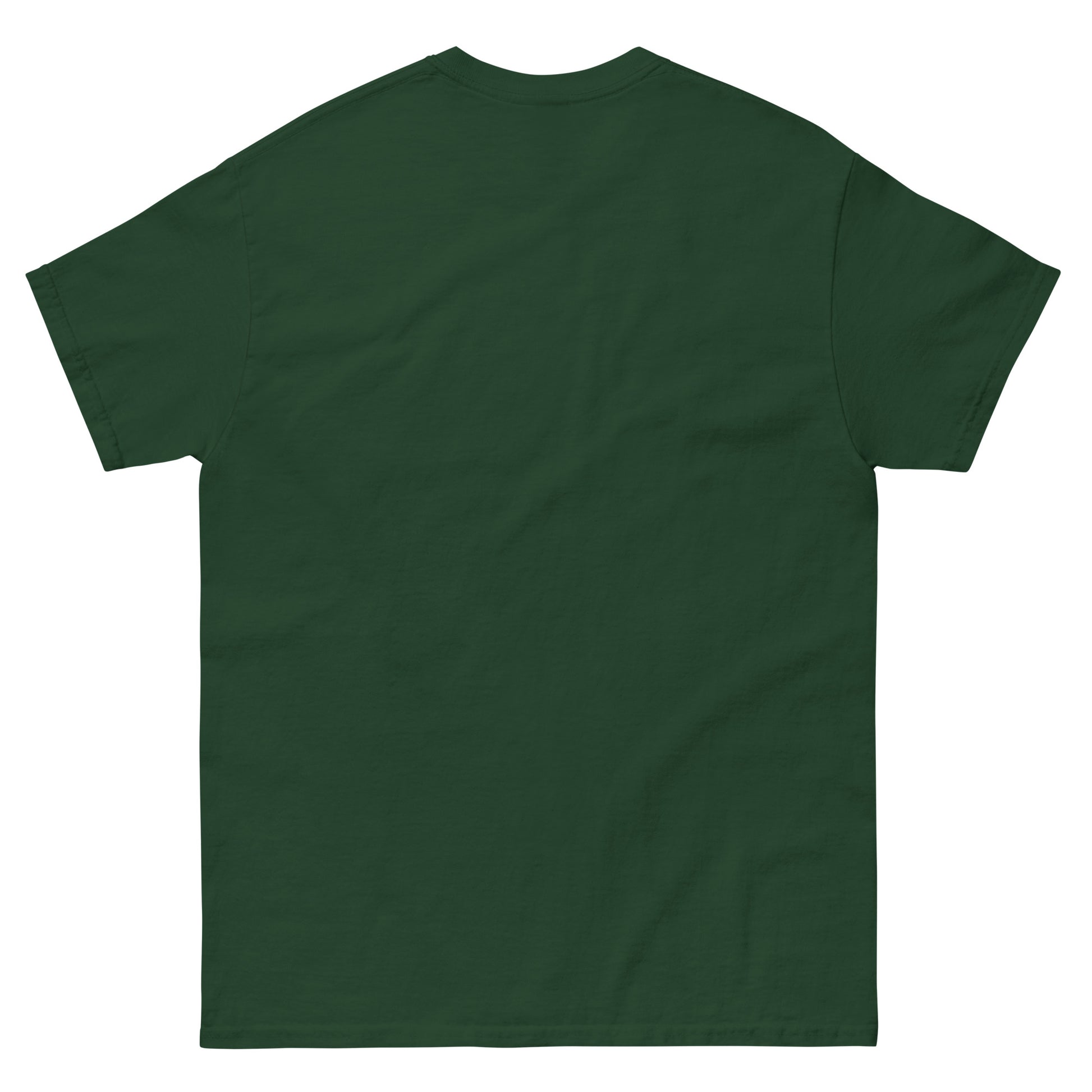 Green t-shirt on a white background