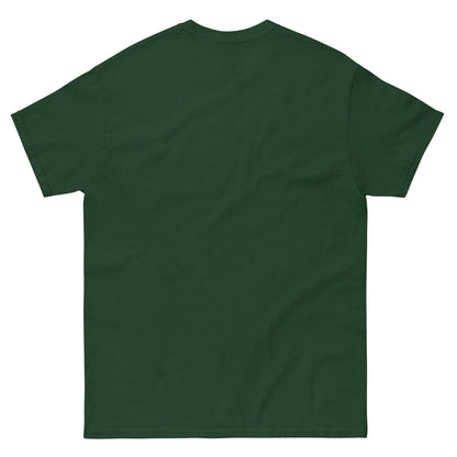 Green t-shirt on a white background
