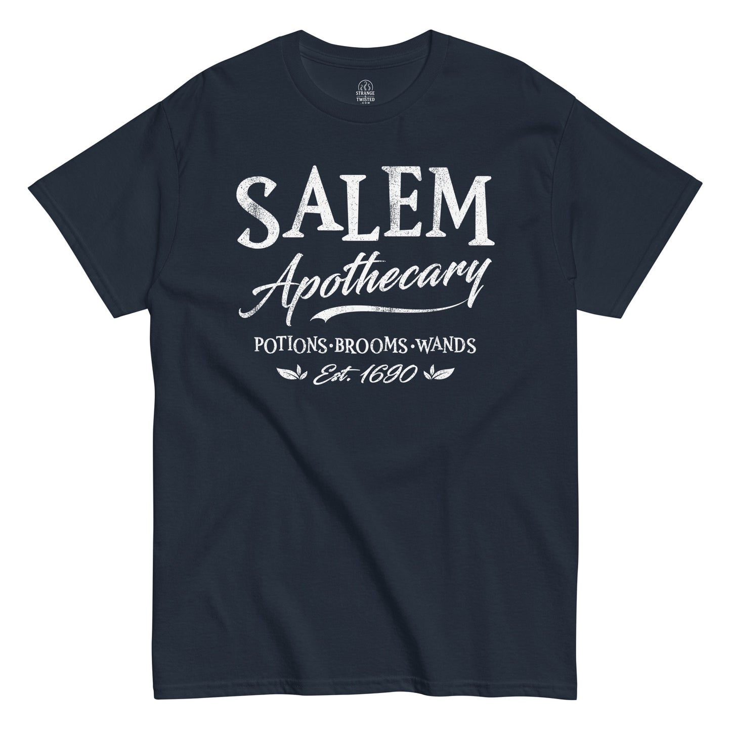 Front navy Salem Apothecary Witchy T-shirt – Strange And Twisted