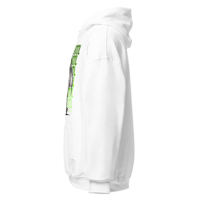 Cthulhu hoodie left side view, minimal white side profile