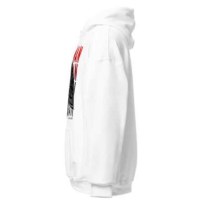 mothman hoodie left side view, clean white side profile