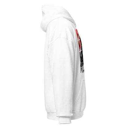 mothman hoodie right side view, minimal white side