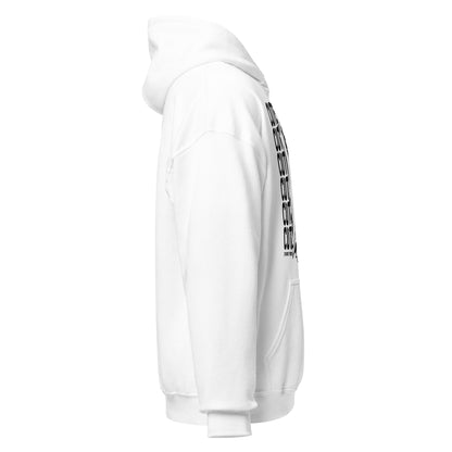 Right side view of cute creepy ghost hoodie with supernatural inspired design
